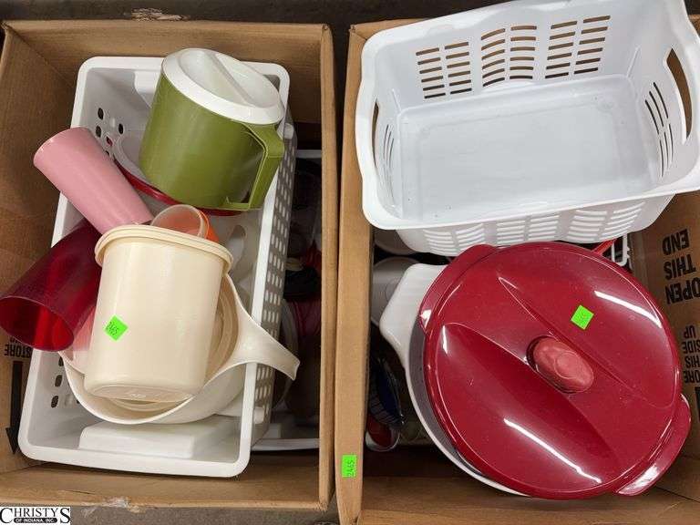 Tupperware, Plastic Storage, Salad Spinner, Baskets, Wire Organizing Racks, Batter Bowls image