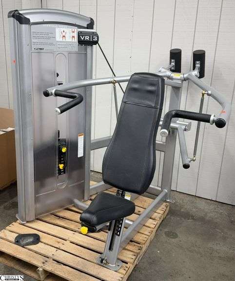 Cybex VR 3, Overhead Press Machine, Wood Skid Included, Measures 55"W 59"D 63"Tall image
