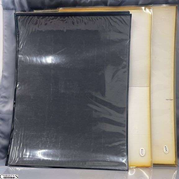 8 Large Plastic Poster/Art Sleeves - 40" x 30" of each - some wear image