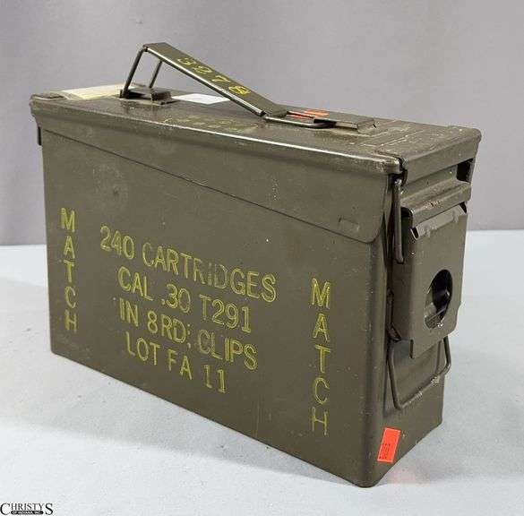 80 Rounds of Remanufactured by Talon .30-06 cal. Ammunition in Green Metal Ammo Can image