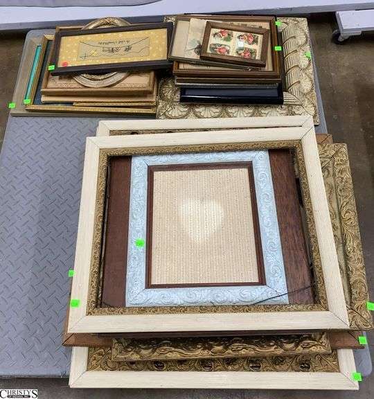 Skid of Open Frames, Framed Prints - Some wear/damage/chipping - 30" x 27" of largest - SKID NOT INCLUDED image
