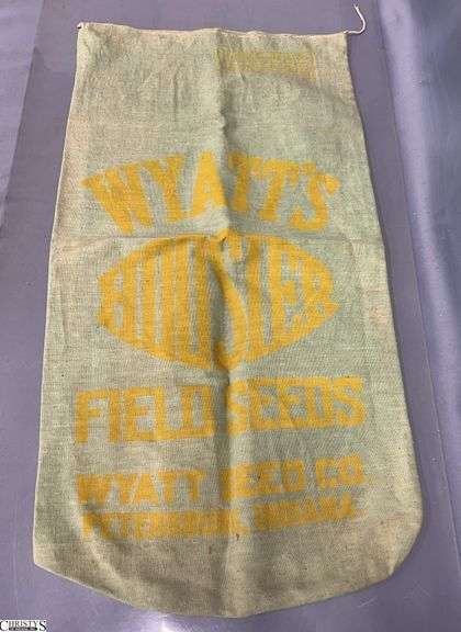 Wyatt's Hoosier Field Seed Wyatt Seed Co Petersburg Indiana Seed Bag - 16" x 28" image