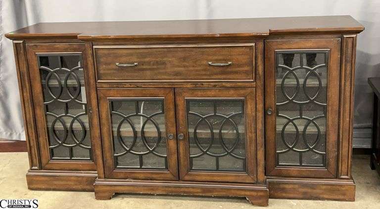 Media Console Cabinet, Has Some Wear 72x20x36" image