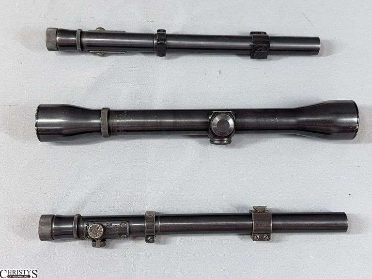 3 Weaver Scopes- Weaver 330 with Original Rings, Weaver 330 and Weaver K4 60-B image