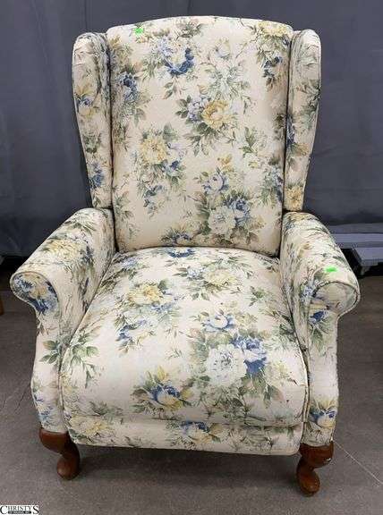 Floral Arm Chair With Hidden Recline, 30x31x41" image