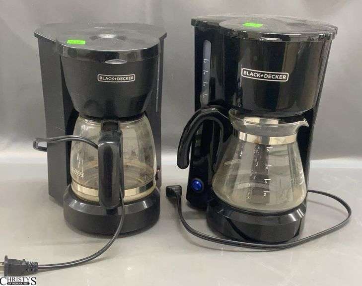 2 Small 4 Cup Black and Decker Coffee Makers image