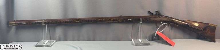 Antique H W Jones Percussion Rifle Muzzleloader.  Approx. 56" in Total Length.  No Paperwork Necessary image