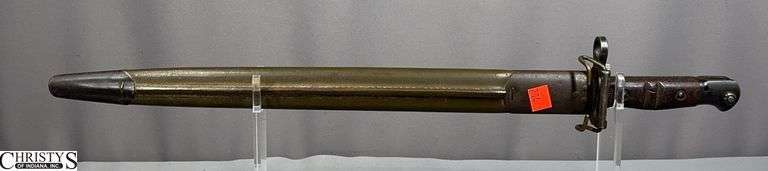 WWI U.S. Remington 1918 Bayonet and Scabbard.  Approx. 21 1/2" Total Length image