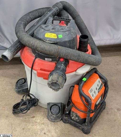 Rigid Shop Vac and Black & Decker Battery Charger image