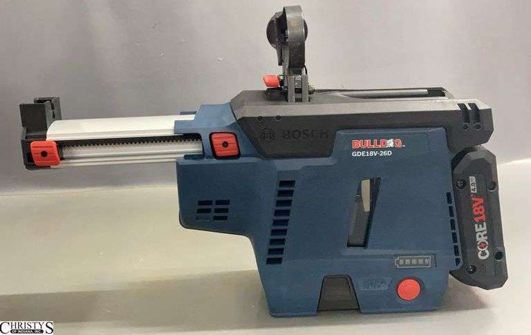 Bosch Professional Soft Case Carry Bag With GDE 18v-26D Dust Collector Attachment For Hammer Drill with Battery and Charger image