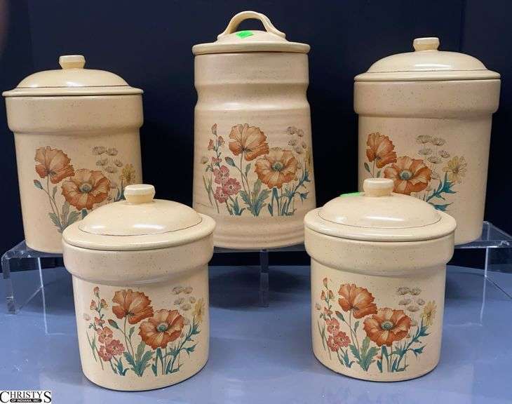 Canisters, 10" Tallest Some Chipping image