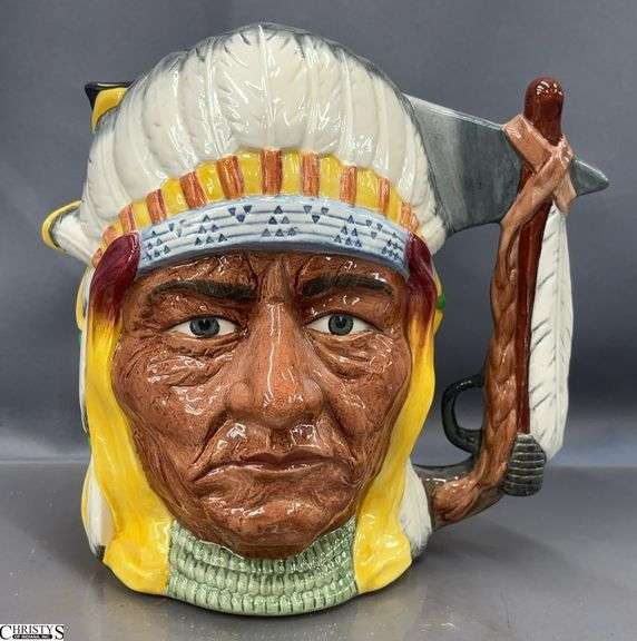 Royal Doulton "The Antagonists Collection" The Battle of Little Big Horn 1876  George Armstrong Custer / Sitting Bull - 7" T image