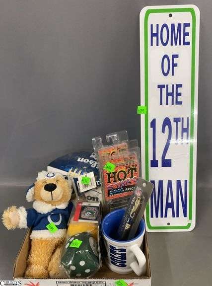 Colts Collectibles, Mugs, Pens, Plush, and Texas A&M Home of the 12th Man image