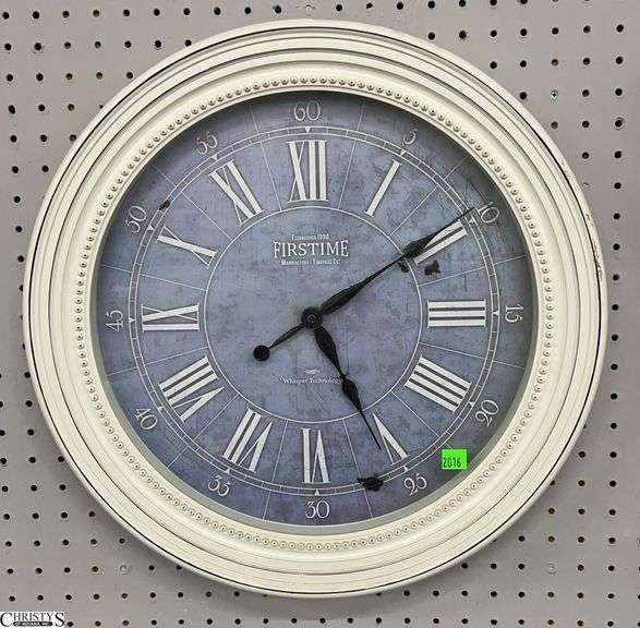 Battery Operated Wall Clock First Time 18" image