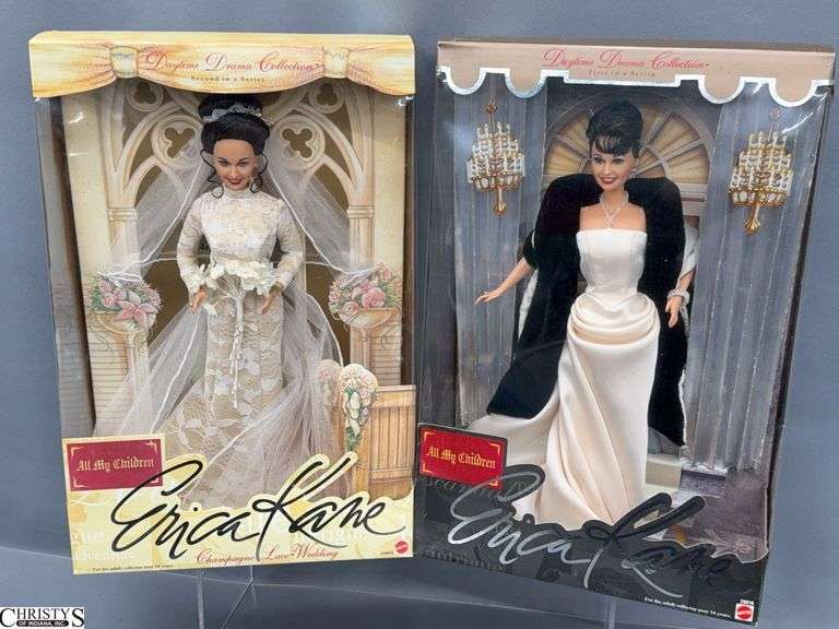 2 Collector Erica Kane Barbie Dolls image