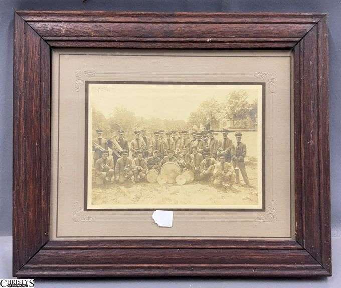 Framed Antique Band Photo - 12.5" x 10.5" of frame image