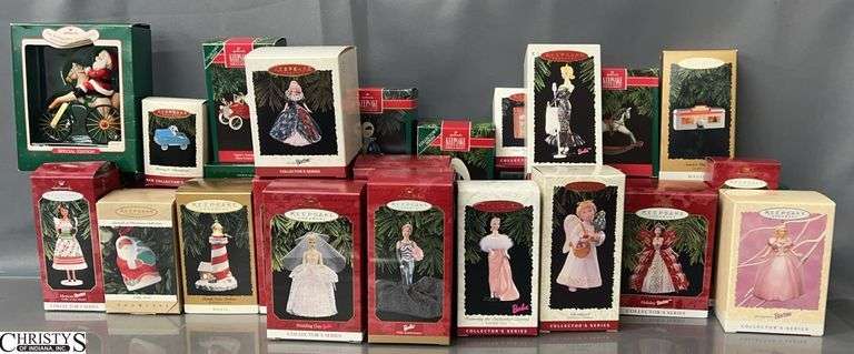 32 Hallmark Keepsake Ornaments - Barbie, Lighthouses, and Others image