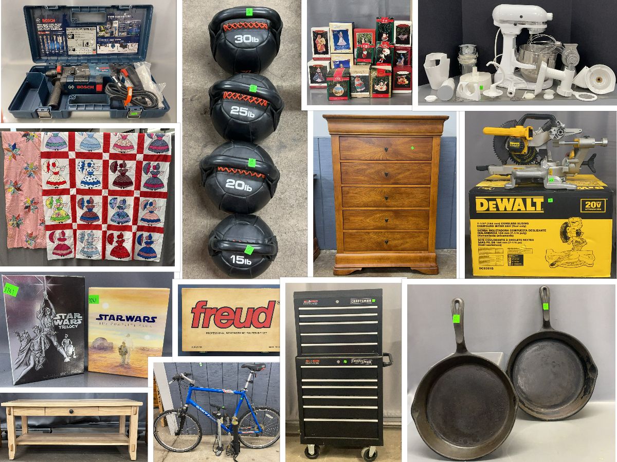 Monday 11/24 Tools, Antiques, Collectables, and More featured photo