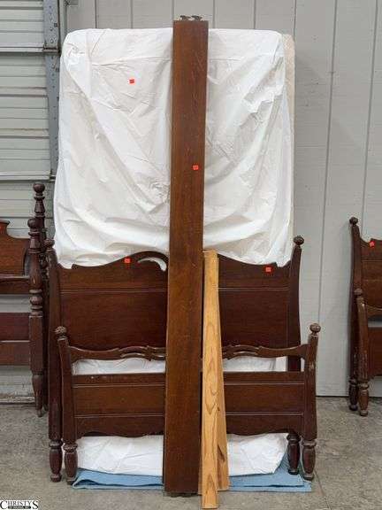 Single Twin Bed, Some Scuffing, Mattress and Box Spring (Does Match Lot 1021) image