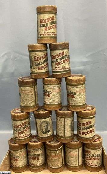 16 Edison Moulded Cylinder Records image