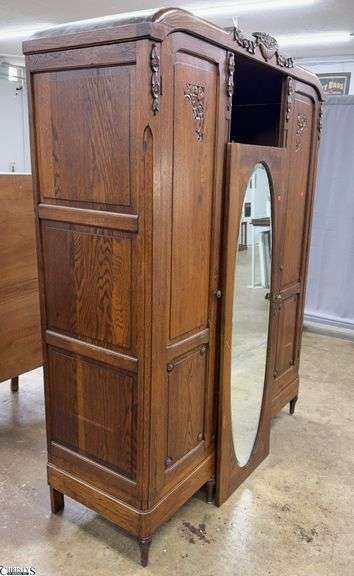 Knock Down Wardrobe Cabinet Needs To Be Put Back Together We Just Partially Put Together For Photos 63x22x83 image