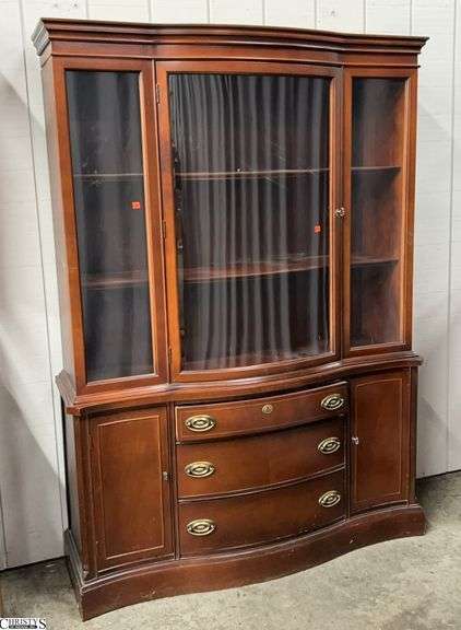 Bassett One Piece China Cabinet 49x15x69" image