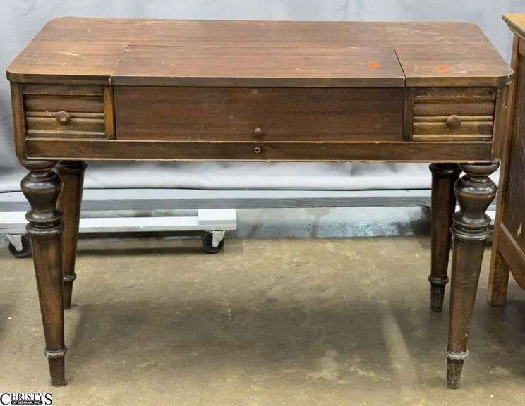 Writing Desk Has Finish Wear and Damage 44x22x32 image