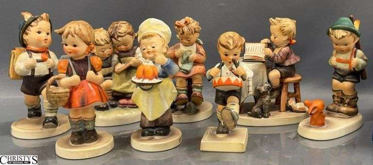8 Hummel Figurines - 4.5" of tallest image