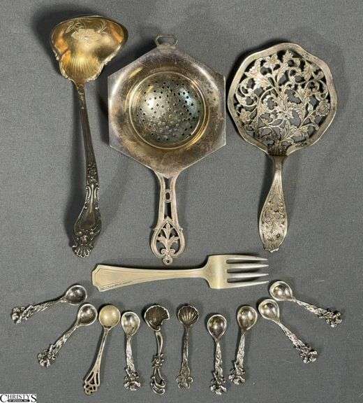 Sterling Silver Serveware Pieces - 6" of largest image