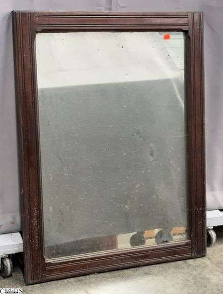 Wooden Antique Mirror 26x34" image