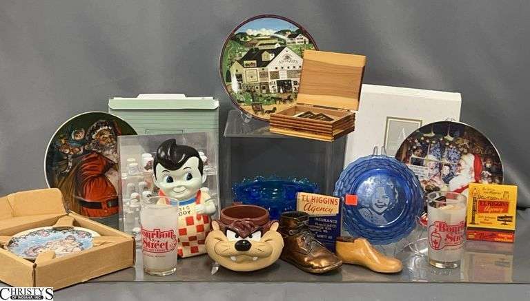 Thimbles, Shirley Temple Dish, Advertising Pieces, Collectors Plates, Misc - 9" of largest image