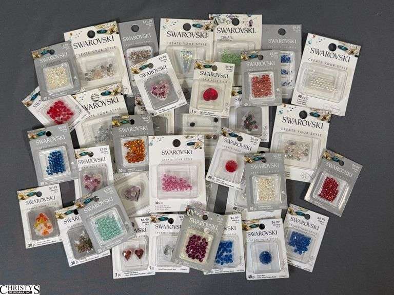35 Swarovski Crystal Beads And Charms Packs New In Package image