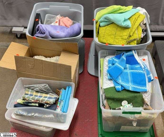 Crafting, Quilting and Other Items in Totes SKID NOT INCLUDED image
