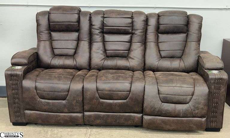 Power Recliner 3 Cushion Sofa - 83" x 33" x 42" - 20" seat image