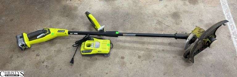 Ryobi Cordless Trimmer w/ 1 Battery and Charger - 55" image