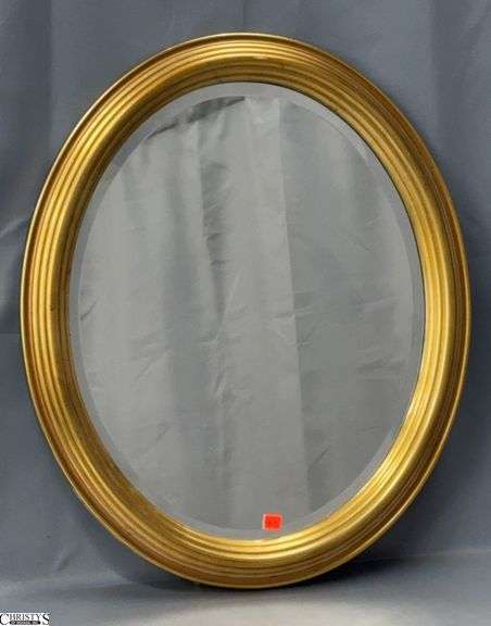Oval Gold Mirror 21x25" image
