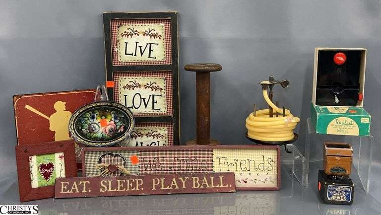 Wooden Spool, Candle Holder, Stereo Viewer image