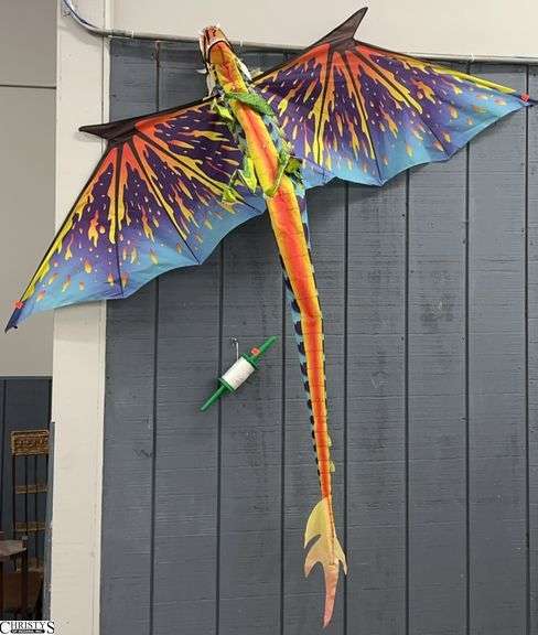 72" Dragon Kite and String Spool - 70" L image