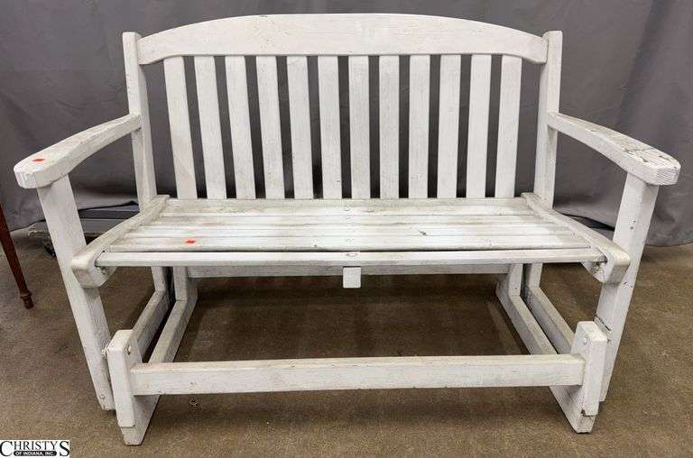 Wooden Glider Need Restored 51x23x33 image