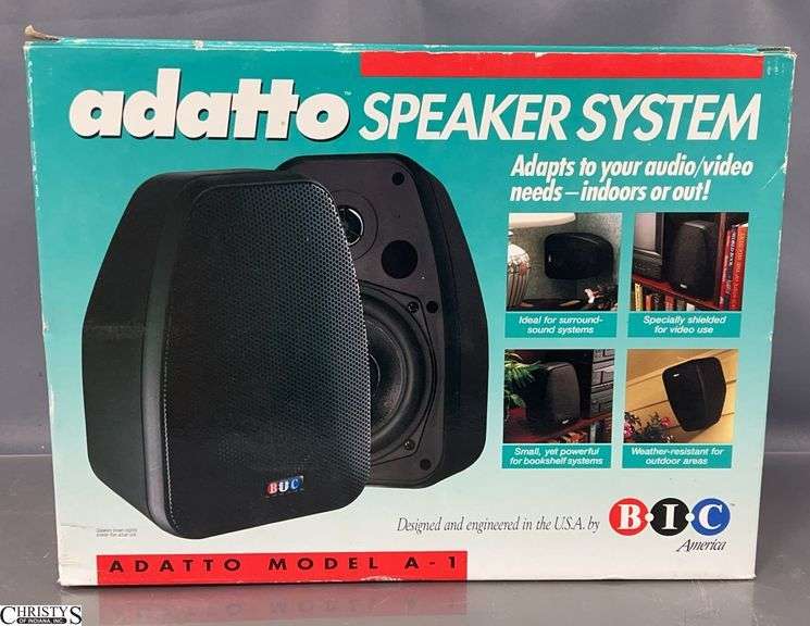 Adatto by BIC Speaker System Model A-1 - 6" x 9" of each image
