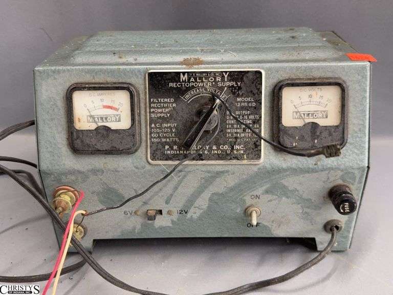 Mallory Rectopower Supply - 10.5" x 6" x 7" - some wear image