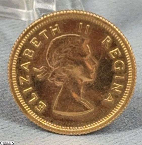 1960 South African 1/2 Pound Gold Coin image