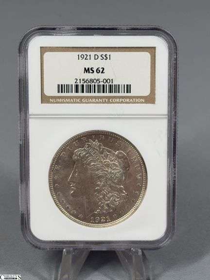 1921-D Morgan Silver Dollar NGC MS62 image