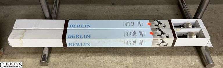 2 35-56" Bronze Finish Drapery Rod Sets image