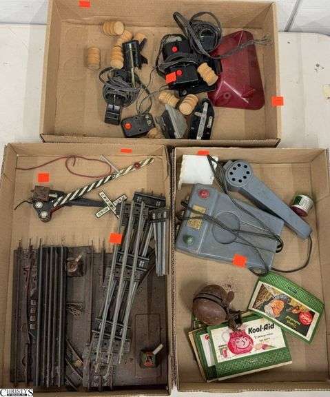 Model Train Track Pieces, Billboard Inserts, Audio Engineer, Parts and Pieces - Some wear - 10" of largest piece image