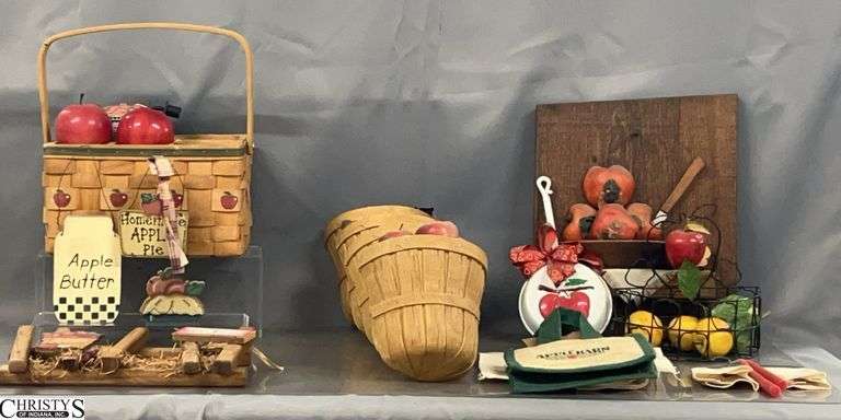 Apple Theme Home Decor - Wall Art, Artificial Fruit, Baskets, Misc - 13" x 11" of largest image