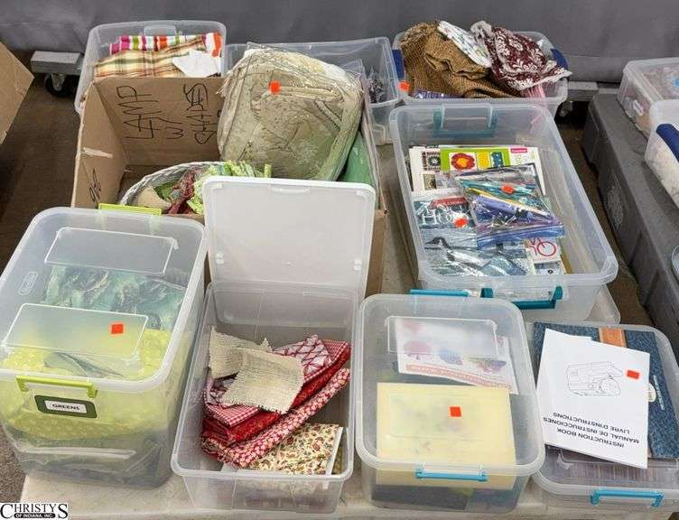 Quilting Scraps, Fabrics, Crochet Books, SKID NOT INCLUDED image