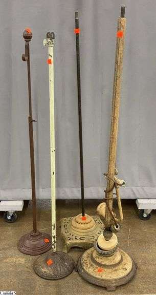 4pcs  Floor Lamp Bases, Hat Holder Tallest 43" image