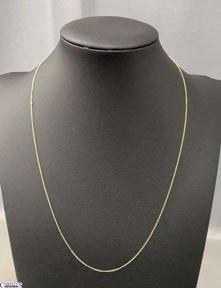 10K Gold Necklace Chain - 17" - does have small knot image