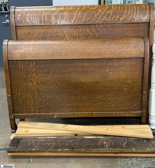 Full Size Headboard Footboard And Rails 51" Tall image